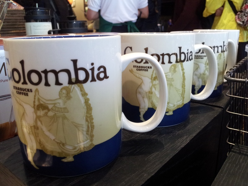 Coffee cups at Starbucks Colombia | Flavors of Bogota